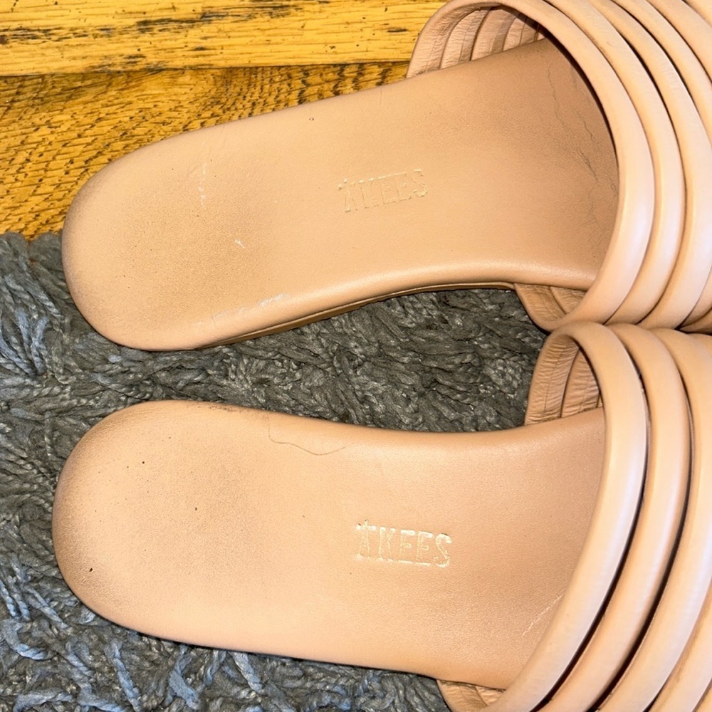 TKEES CARO Nude Tan Slide Sandals Size 8 - Picture 6 of 9